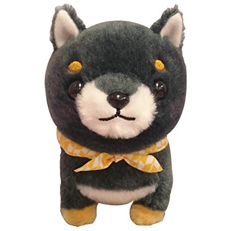 Amuse Mameshiba Brothers 700748 Mamejiro Black Dog Stuffed Plush