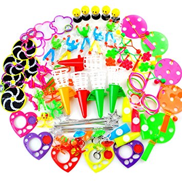 Amy&Benton Classroom Treasure Chest Prizes for Kids Birthday Party Favors Goodies Bag Assorted Pinata Filler Toys (Big Size 80 PCS)