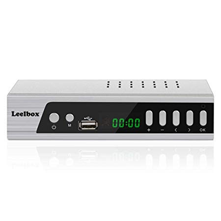 Leelbox Digital Converter Box for Analog TV 1080P ATSC Converter Boxes Supports TV Shows, Multimedia Playback, H.265 Video Decoding, IR Search, Free Local TV Channels