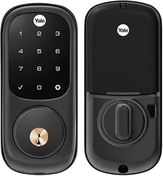 Yale Assure Lock with Z-Wave - Smart Touchscreen Deadbolt - Works with Ring Alarm, Samsung SmartThings, Wink and More (Hub required, sold separately) - Black Suede