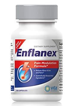 Enflanex Powerful Formula to Fight Systemic Inflammation, Swelling, Stiffness and Scarring with Natural Enzymatic Action Serrapeptase, Bromelain, Papain 60 ct.