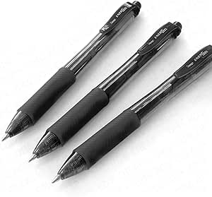 Pentel EnerGel X BL107 - Retractable Liquid Gel Ink Pen - 0.7mm - 84% Recycled - Black - Pack of 6