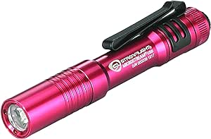 Streamlight 66605 MicroStream 250-Lumen EDC Ultra-Compact Flashlight with USB Rechargeable Battery, Box, Red