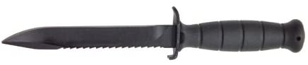 Glock Field Knife Fixed Blade Black Plain Root Saw 6.5" Polymer