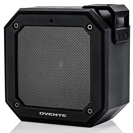 Ovente Wireless Speaker, 2000 mAh, TWS Pairing, IPX6 Waterproof, ≥20 Hours of Playtime, Black (ZA1200B)