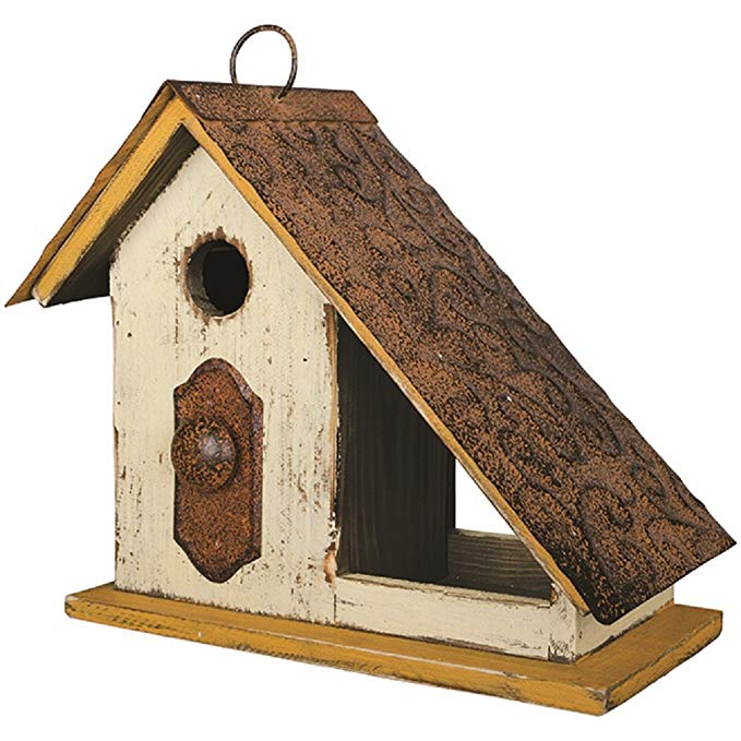 Carson Covered Porch Birdhouse 10.25 Inches Length x 5 Inches Width x 9.75 Inches Height Wood Home Decor