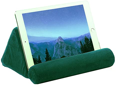 Ideas In Life iPad Tablet Pillow Holder for Lap - Pillow for Tablet or iPad - Universal Phone and Tablet Holder for Bed Can Be Used Also on Floor, Desk, Chair, Couch (Green)