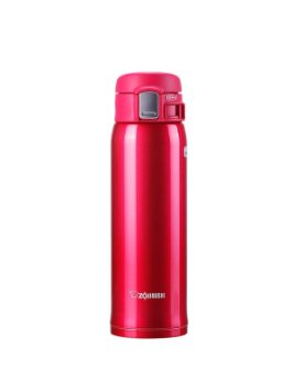 Zojirushi SM-SA48-RW Stainless Steel Mug, 16-Ounce, Clear Red