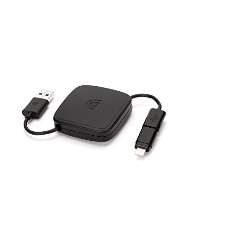 Griffin Retractable Charge/Sync Cable with Lightning Connector and micro-USB - Charge/sync cable for Lightning and Micro-USB devices