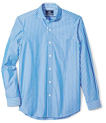 Buttoned Down Men's Classic Fit Cutaway-Collar Sport Shirt With Pocket