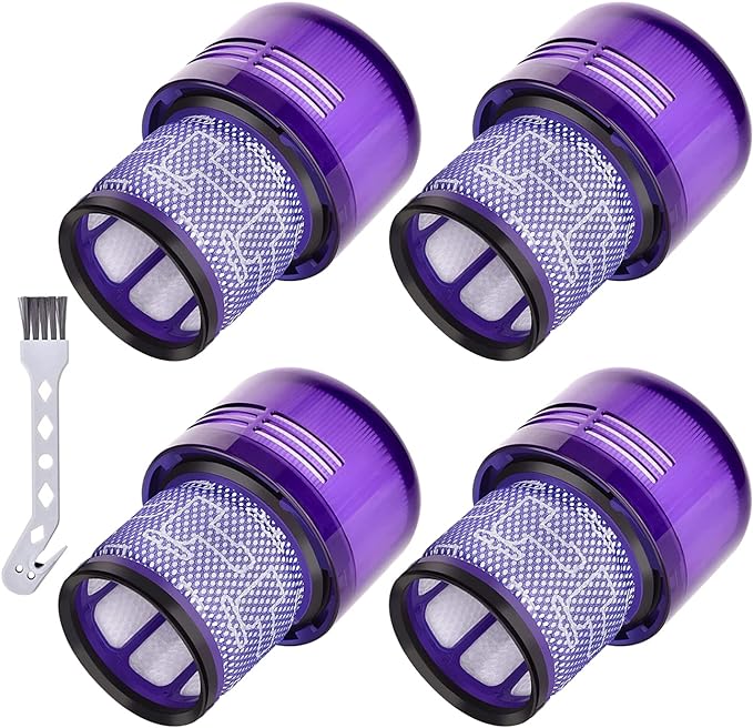 4 Pack Filters Replacement for Dyson V11 Cordless Vacuum, Dyson V11 Torque Drive, V11 Animal, V15 Detect, Compare to Part # 970013-02