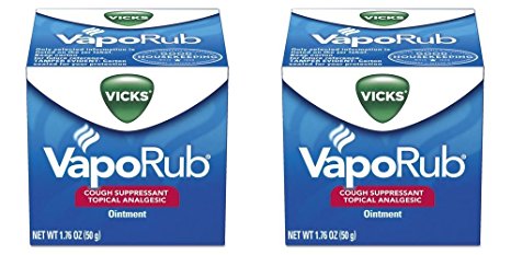 Vicks VapoRub Ointment, 1.76 Ounces, 2 Pack