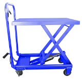 Hu-Lift Equipment TC22P Mobile Scissor Lift Table 500-Pound Capacity 9-14-Inch to 28-12-Inch Height