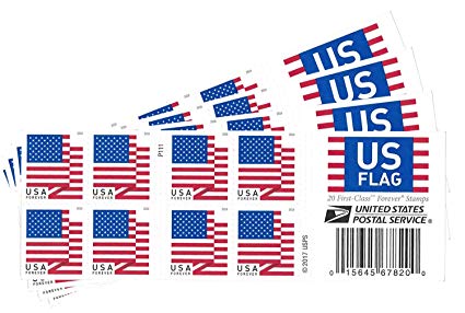 USPS US Flag 2018 Forever Stamps (Book of 80)