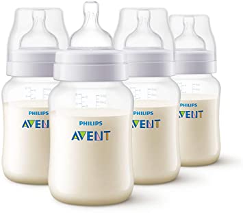 Philips Avent Anti-Colic Baby Bottles, 260ml, 4-Pack, SCF813/47