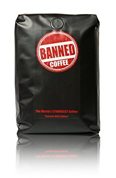 Banned Coffee Whole Bean 2 pounds | The World's Strongest Coffee | Super Strong Caffeine Content | Our Best Medium Dark Roast Blend | 2 lb (32 ounces) WB