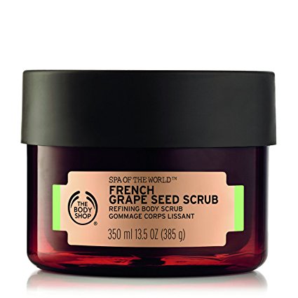 The Body Shop Spa of The World French Grape Seed 100% Vegan Body Scrub, 13.5 Ounce