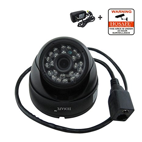 HOSAFE 1MD1B HD IP Camera Outdoor 720P Night Vision ONVIF H.264 Motion Detection Email Alert Remote View Via Smart Phone/Tablet/PC, Working With Foscam IP Camera Software Blue Iris IP Camera DVR (Black)