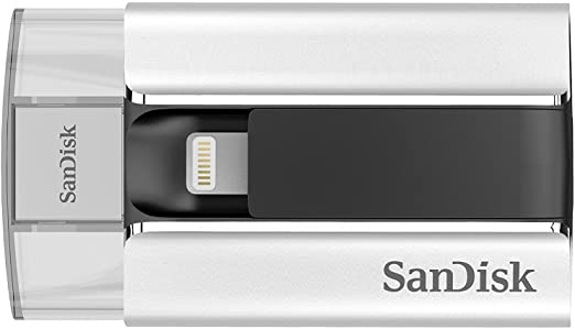 SanDisk iXpand 16GB Mobile Flash Drive with Lightning Connector for iPhones, iPads & Computers (SDIX-016G-G57)