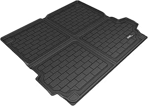 3D MAXpider Custom Fit Kagu Cross Fold Cargo Liner (Black) Compatible with BMW X5 (G05) 2019-2025- Behind 2nd Row