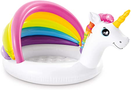 Intex Unicorn Baby Pool, 50in x 40in x 27in, for Ages 1-3