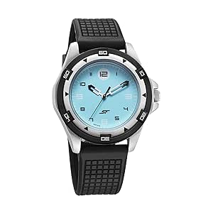 SF Sporty Blue Dial Polyurethane Strap Watch for Men-7930PP19W