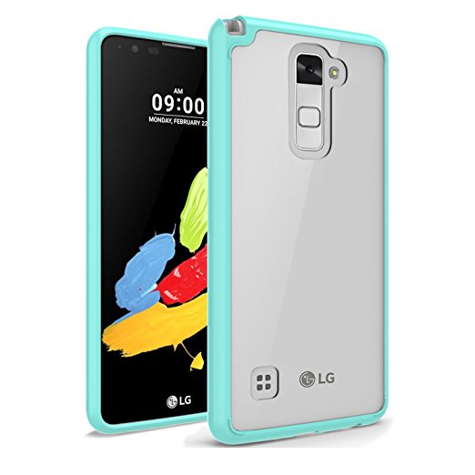 LG Stylo 2 Case, LG Stylo 2V Case, Asmart Slim TPU Grip Bumper with Clear Acrylic Backplate Hybrid Phone Case for LG Stylo 2 V VS835, Stylo 2 LS775, Scratch Resistant, Corner Protection (Mint)