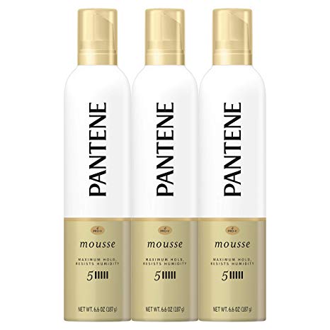 Pantene, Mousse, Maximum Hold, Pro-V, Humidity Resistant, 6.6 fl oz, Triple Pack