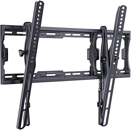 Perlegear Tilt TV Wall Mount Extendable from 32 to 80 inch Large Low Profile TV Bracket for Flat Curved LED LCD OLED TVs, Fits 16, 18, 24 Inch Studs Max VESA 600x400mm Support Up to 132lbs