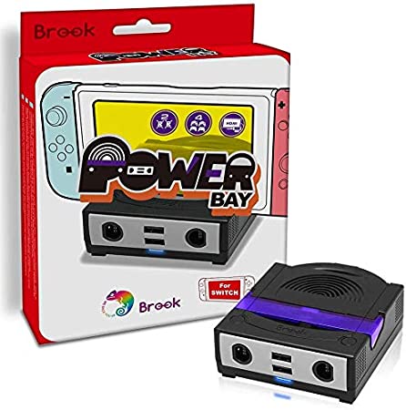 Brook Power Bay Portable and Fast Charging Dock Stand, Docking Station for NS Switch, Compatible with Switch and GC Controllers, Support HDMI Out Put and Bluetooth Headsets