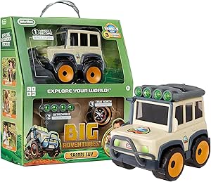 Little Tikes Big Adventures Binocular Searching Safari SUV STEM Toy Vehicle with Binoculars, Flashlight, and Compass for Girls, Boys, Kids Ages 3