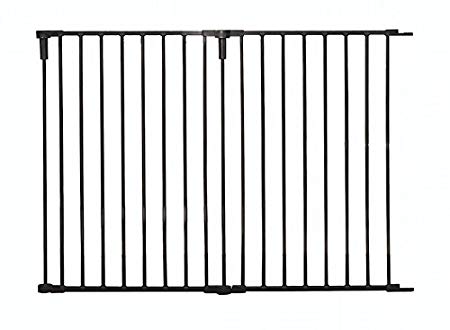 Regalo 36-Inch Wide 2 Panel Extension Kit for Home Decor Super Wide Adjustable Gate Extension Kit, Black