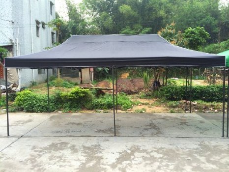 American Phoenix 10x20 Multi Color and Size Portable Event Canopy Tent, Canopy Tent, Party Tent Gazebo Canopy Commercial Fair Shelter Car Shelter Wedding Party Easy Pop Up (Black, 10x20)