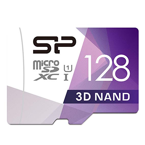 Silicon Power 128GB High Speed MicroSD Card with Adapter