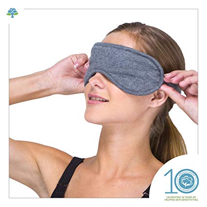 Cottonique Hypoallergenic Sleep Eye Mask made from 100% Organic Cotton (Melange)