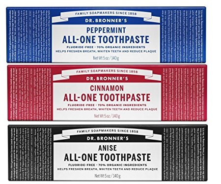 Dr. Bronner's Toothpaste Variety 3 Pack (Variety, 3 Pack)