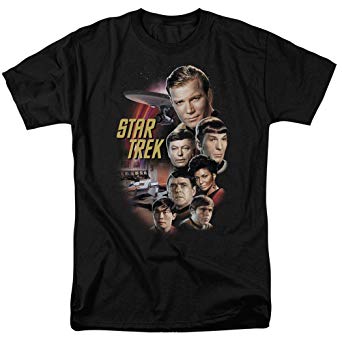 Star Trek Crew Classic TV Show T Shirt & Stickers