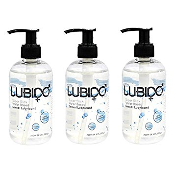 3 x Lubido Intimate Lubricant 250ml Bottles - Super Slick and Paraben Free!