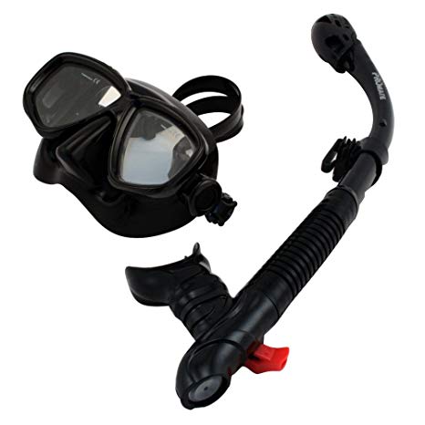 Promate Snorkeling Scuba Dive Mask with Dry Snorkel Set- 7590