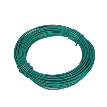 Shintop 50 Feet Sturdy Plastic Coated Garden Wire 1.8mm Plant Twist Tie Garden Training Wire (Green)