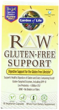 Garden of Life RAW Gluten Free Support, 90 Capsule