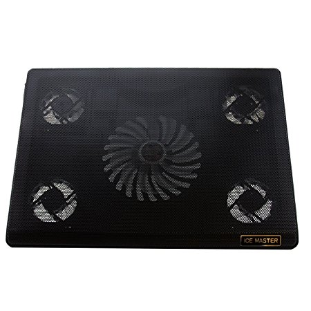 LB1 High Performance New Super Cooling Fan 5-Fan Cooling System Cooling Pad with Hyper Surface Design