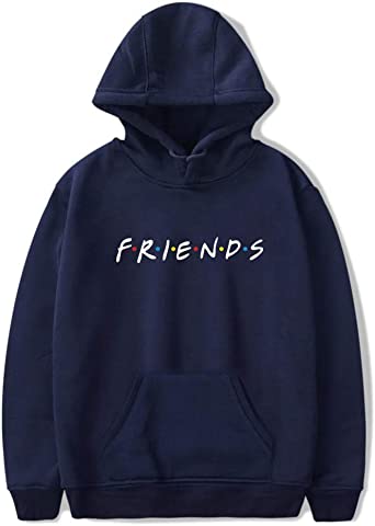 Unisex Friends Hoodie Print Friends Hoodies for Women Men Casual Friends Sweatshirt Hooded Sweater Long Sleeve Pullover