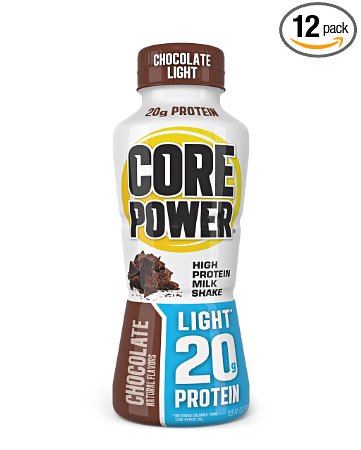 Core Power High-Protein Milk Shake Chocolate Light 115-Ounce Bottles Pack of 12