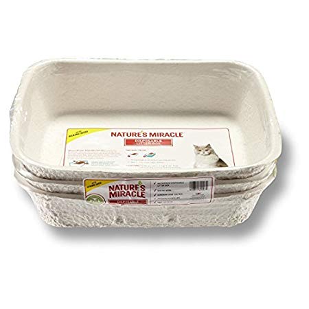 Litter Boxes Nature's Miracle Disposable Litter Box, Regular, 3-Pack, New by Nature's Miracle