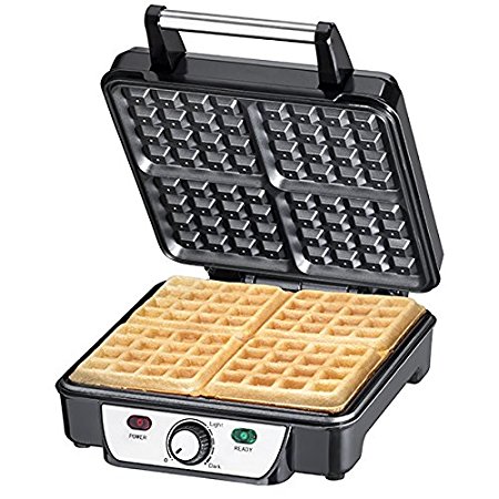 CHEFMAN 4 Slice Belgian Waffle Maker (RJ04-4P) with Browning Control