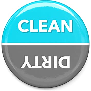 3" inch Veemoh Clean and Dirty Dishwasher Magnet & indicator sign