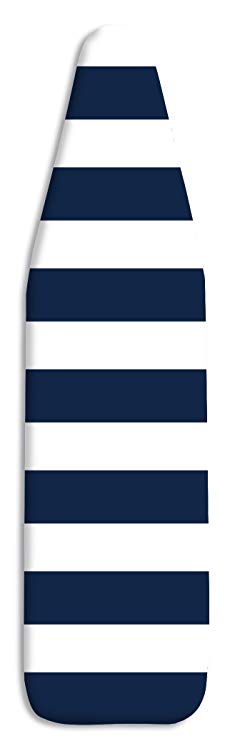 Whitmor 6880-100-STRNAVY Standard Ironing Cover and Pad, 54" x 15", Navy Stripe