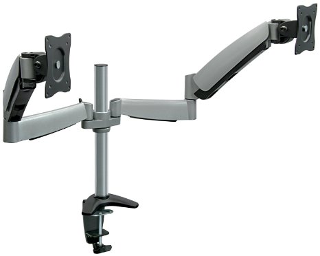 Mount-It Monitor Desk Stand Mount Height Adjustable Full Motion Spring Arm Fits 20 215 23 24 27 30 Inch