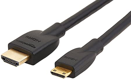 AmazonBasics High-Speed 4K Mini HDMI to HDMI Cable with RedMere - 15 Feet